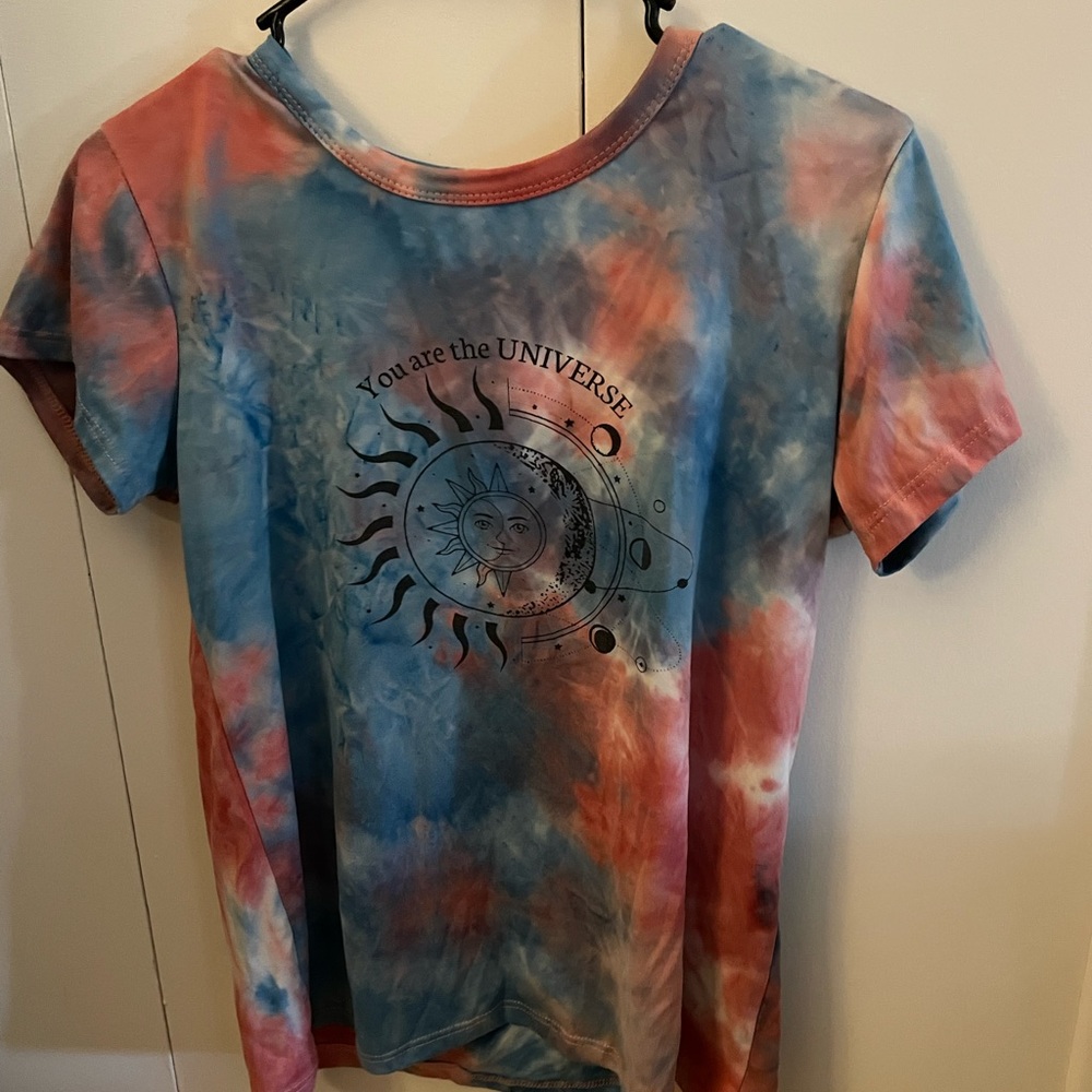 Pink/blue small Charolette Russe T-shirt